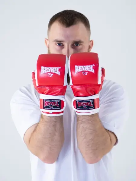 Перчатки для мма Reyvel PRO Training (красный)