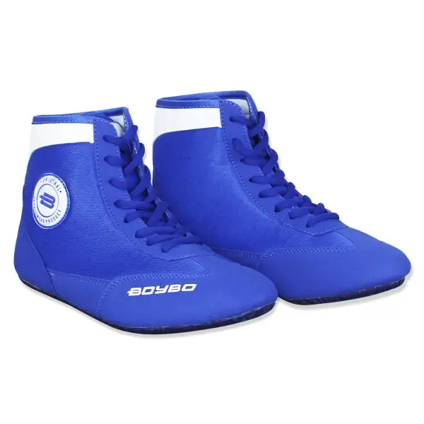 Борцовки BoyBo на толстой подошве синие
