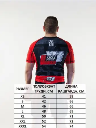 Рашгард с коротким рукавом TFG Союз  ММА Red