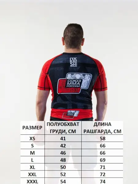 Рашгард с коротким рукавом TFG Союз  ММА Red