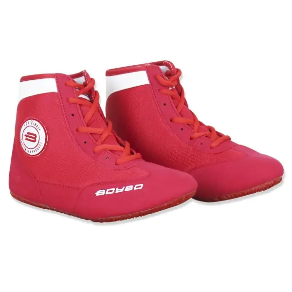 Борцовки BoyBo на толстой подошве красные