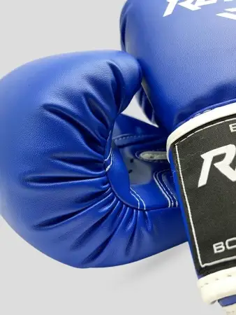 Перчатки боксёрские Reyvel Винил 80 (Синие)