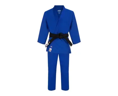 C555 Кимоно для дзюдо подростковое Clinch Judo Red FDR синее