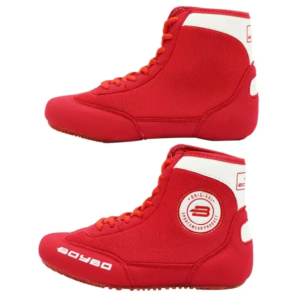 Борцовки BoyBo на толстой подошве красные