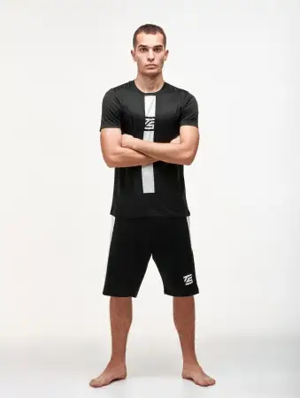 Шорты Tomorrow Star T15 White Line черные