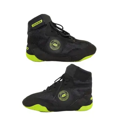 Борцовки BoyBo Fusion, черно-зелёные