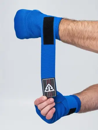 Бинты быстрые для бокса гелевые TS Sport (синие)