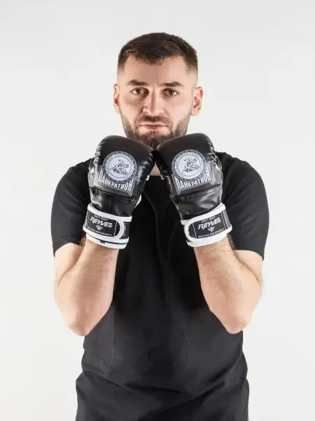 Перчатки для мма Reyvel Панкратион (черные)