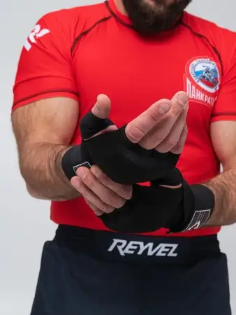 Бинты быстрые для бокса гелевые TS Sport (черные)