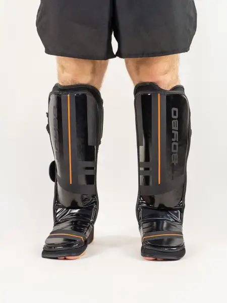 Защита голени и стопы  BoyBo B-series черно-оранжевая