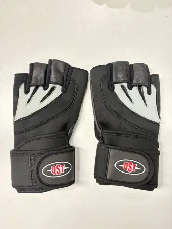 Перчатки для фитнеса черно-серые