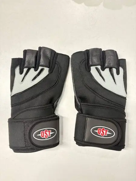 Перчатки для фитнеса черно-серые