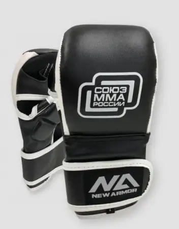 Перчатки NEW ARMOR СОЮЗ ММА PRO черные