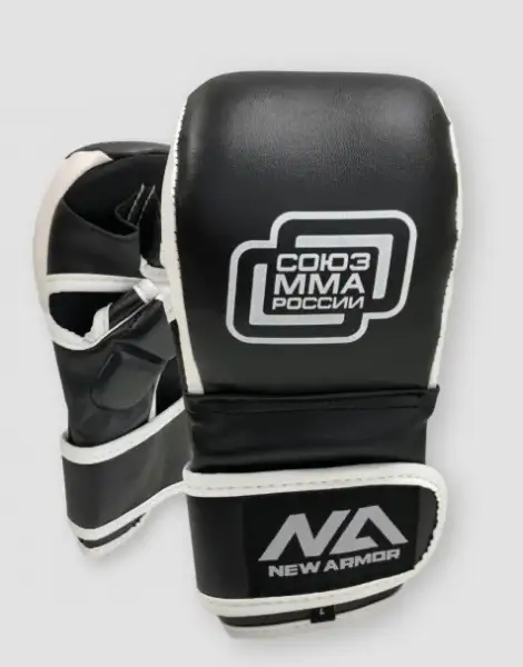 Перчатки NEW ARMOR СОЮЗ ММА PRO черные