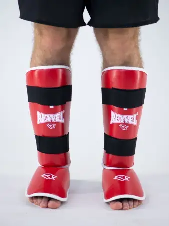 Защита голени и стопы  Reyvel Classic красная