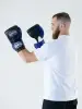 Перчатки боксерские LEADERS LiteSeries (черно-синие)