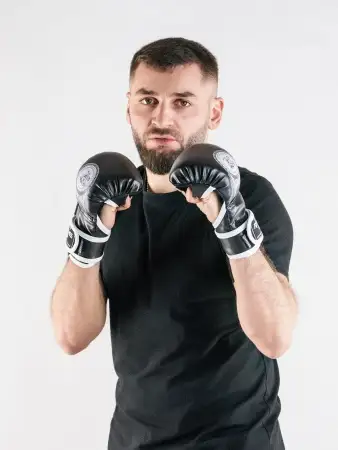 Перчатки для мма Reyvel Панкратион (черные)