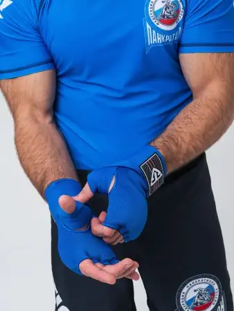 Бинты быстрые для бокса гелевые TS Sport (синие)