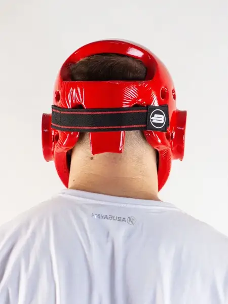 Шлем для тхэквондо с маской BoyBo красный, BHT45