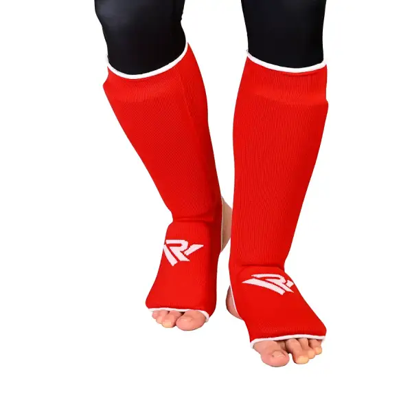 Защита голени и стопы  RV формованная красная
