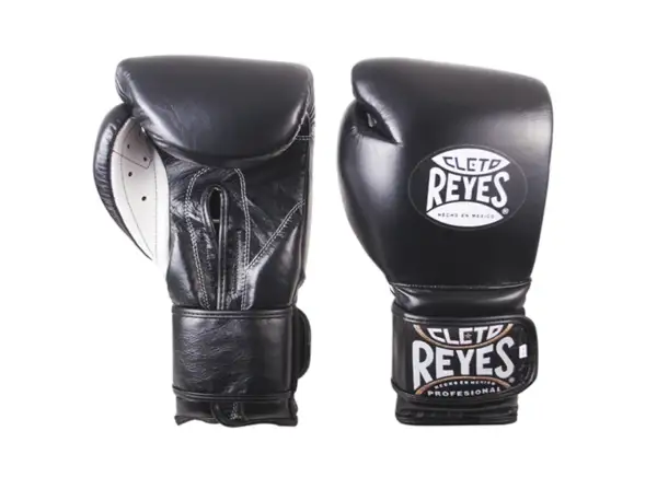 Тренировочные боксерские перчатки от Cleto Reyes на липучке CЕ6 (черные)