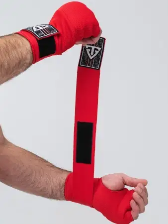 Бинты быстрые для бокса гелевые TS Sport (красные)