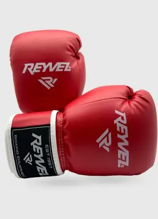 Перчатки боксёрские Reyvel Винил 80 (Красные)