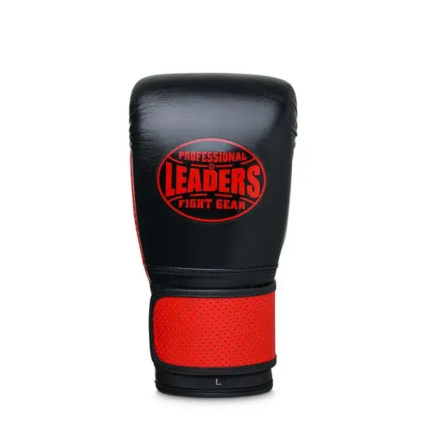Перчатки снарядные Leaders  PRIME на липучке (черный/красный)