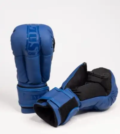 Перчатки для рукопашного боя SOLTAS, цвет синий МАТ