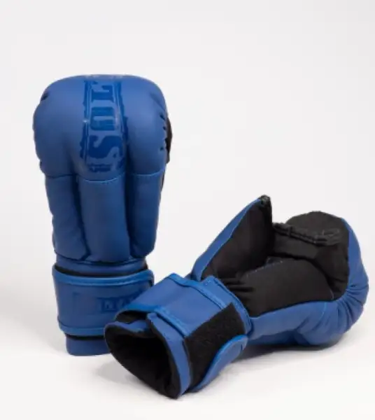 Перчатки для рукопашного боя SOLTAS, цвет синий МАТ