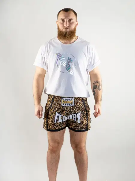 Шорты Муай-Тай Fluory Leopard