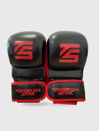Перчатки мма BLACK-RED TS 31