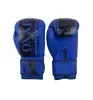 Боксерские перчатки OXXFIRE Muay Thai PRO, PVC,  синий/черный