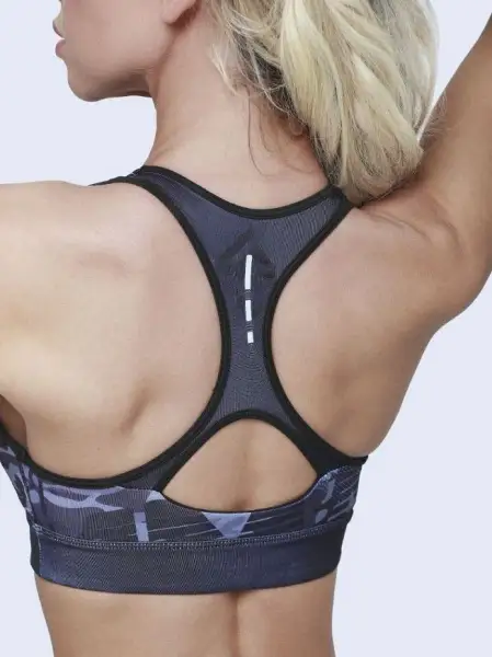 Топ женский мини IamFighter милитари (черный)