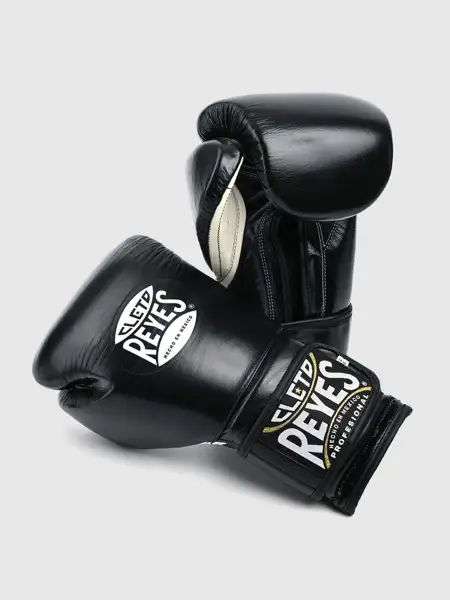 Тренировочные боксерские перчатки от Cleto Reyes на липучке CЕ6 (черные)