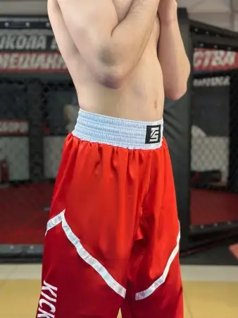 Брюки для кикбоксинга Tomorrow Star PRO красные