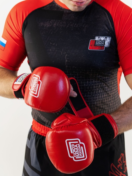 Перчатки Союз ММА TFG (красные)