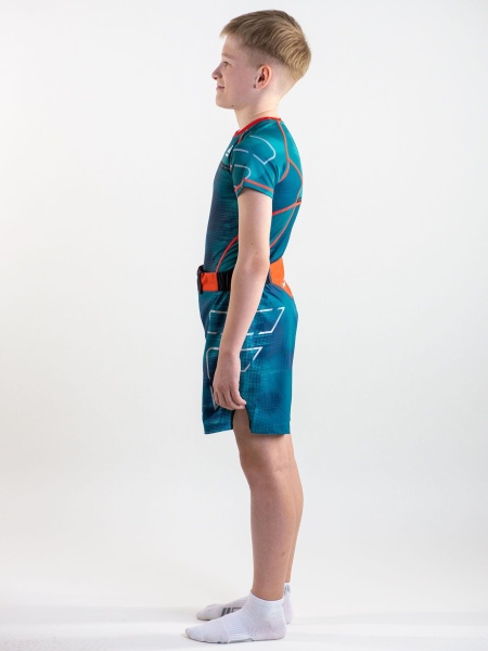 Рашгард I am Fighter military зеленый детский