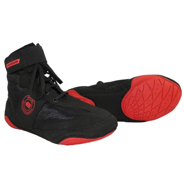 Борцовки BoyBo Fusion, чёрный с красным, BB252