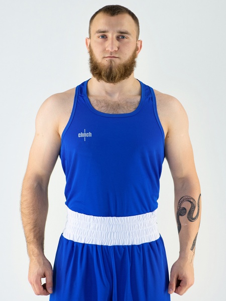 C116 Майка боксерская Clinch Olimp синяя