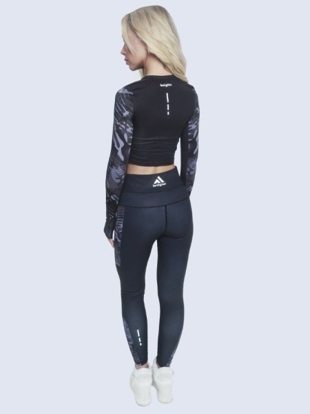 Топ женский IamFighter милитари (черный)