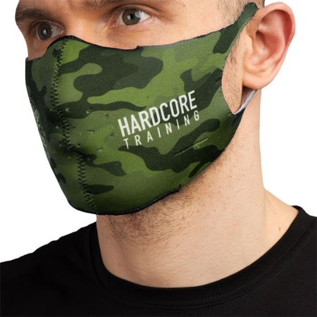 Неопреновая маска Hardcore Training Green Camo