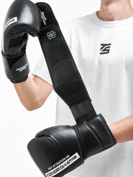 Перчатки боксерские Pay Attention on Tomorrow Star  (натуральная кожа)