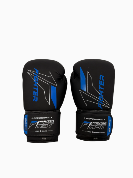 Перчатки боксерские Fighter черно-синие