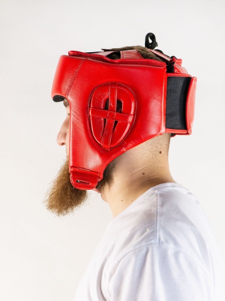 Шлем BoyBo TITAN, IB-24 (одобрены ФБР) красный