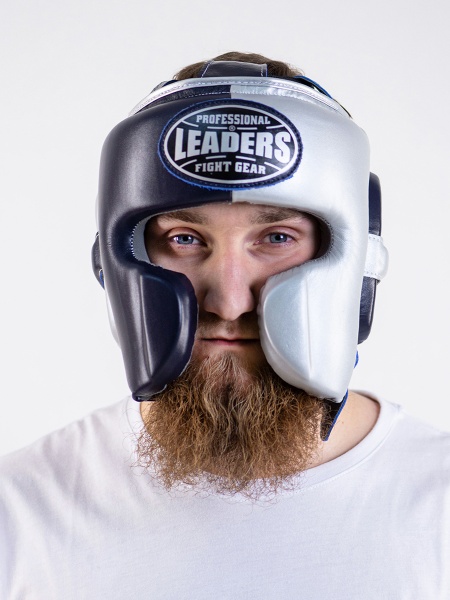 Шлем боксерский LEADERS LS MEX ULTRA 1/2 BL/SIL