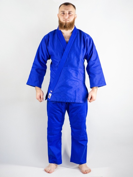 C333 Кимоно для дзюдо подростковое Clinch Judo Silver FDR синее