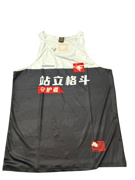 Майка TS SPORT черно-белая 00002