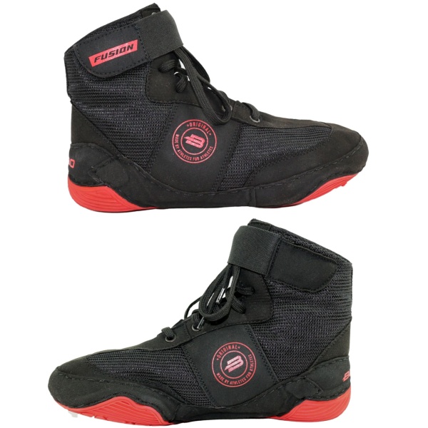 Борцовки BoyBo Fusion, чёрный с красным, BB252