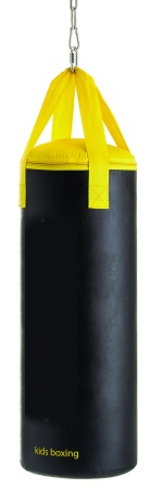 Мешок боксерский Black ERT KIDS, на ленте ременной, (винилискожа), 45 см, d 21 см, 7 кг